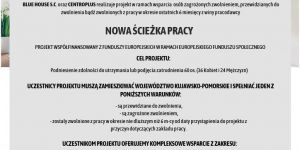 Plakat projektu "Nowa ścieżka pracy"