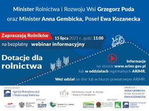 Niebieska ulotka informacyjna o szkoleniu