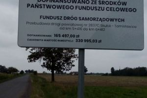 Droga podczas realizacji przebudowy