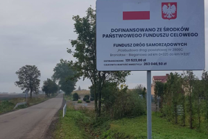 Droga podczas realizacji przebudowy