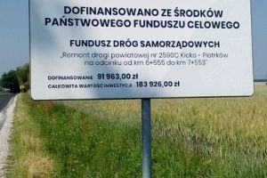 Droga podczas realizacji przebudowy