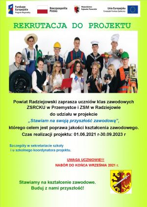 Plakat rekrutacyjny projektu