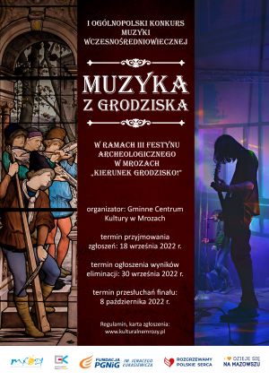 Plakat konkursu "Muzyka z Grodziska"