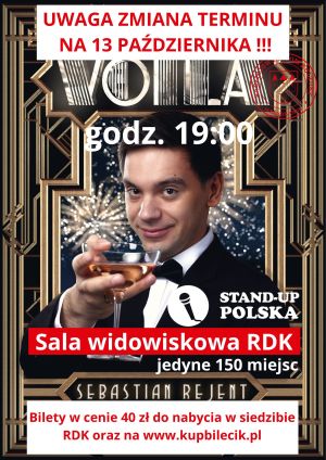 Plakat występu Sebastiana Rejenta