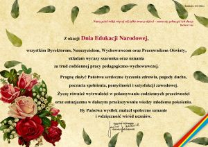 Życzenia starosty radziejowskiego z okazji Dnia Edukacji Narodowej