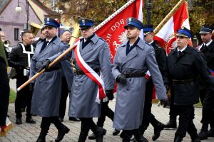 Poczet sztandarowy Komendy Powiatowej Policji w Radziejowie