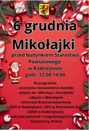 Plakat promujący Mikołajki