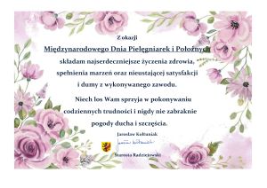 życzenia z okazji Międzynarodowego Dnia Pielęgniarek i Położnych