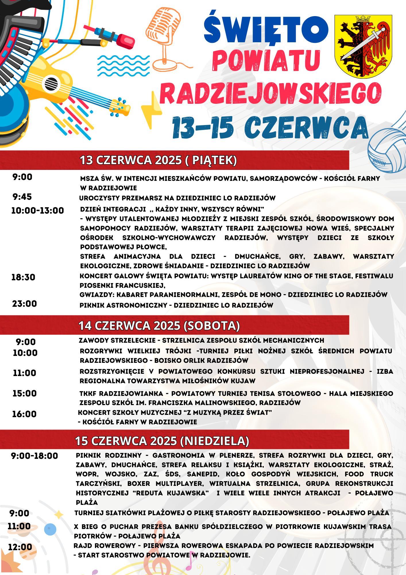 Program uroczystości