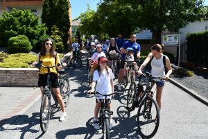 Uczestnicy rajdu rowerowego