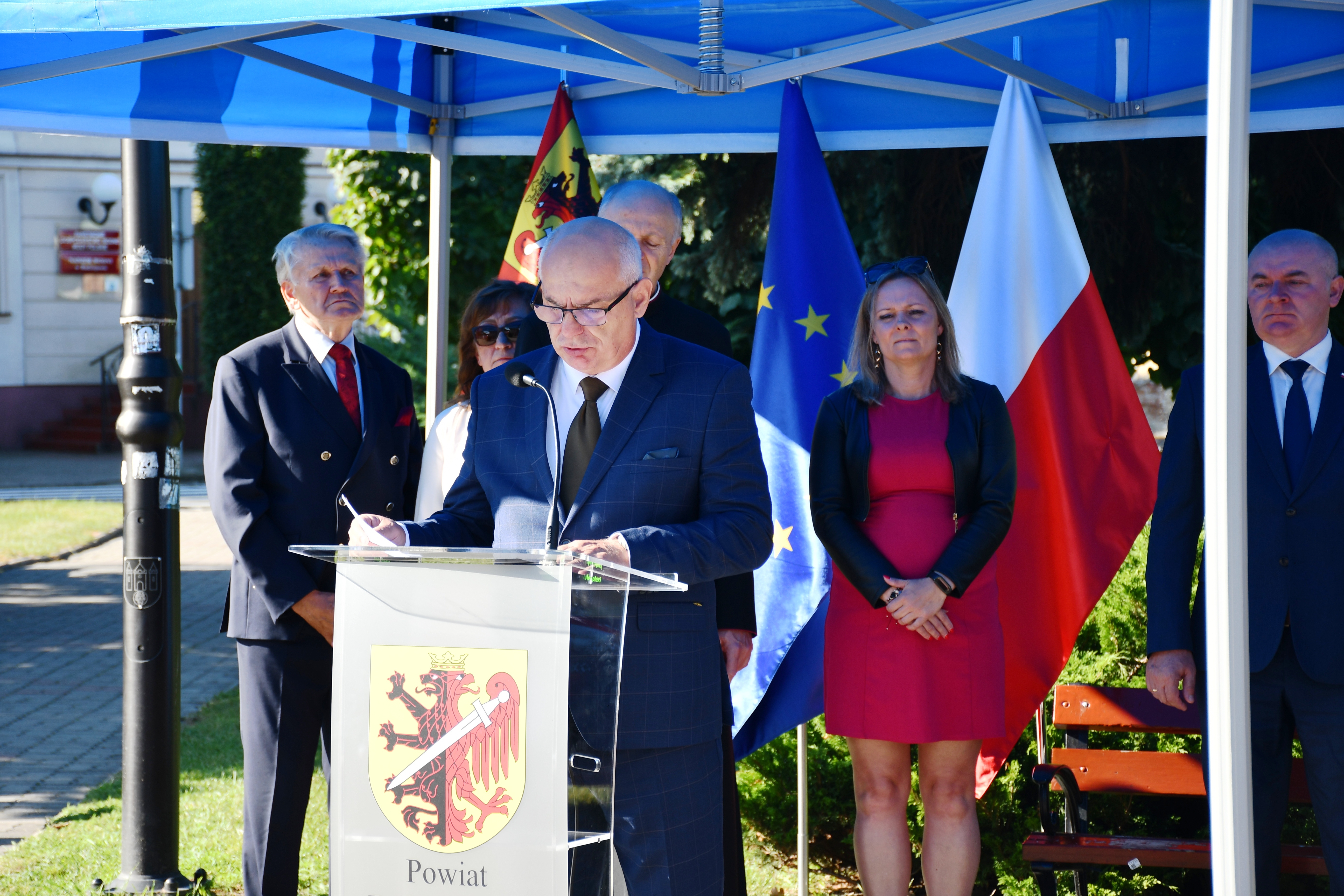 Starosta Jarosław Kołtuniak przemawia
