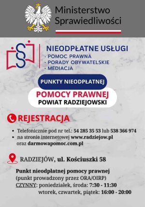 grafika nieodpłatna pomoc prawna