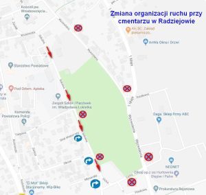 Zmiana organizacji ruchu - mapka informacyjna