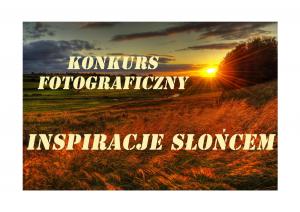 Plakat konkursu fotograficznego Inspiracje słońcem