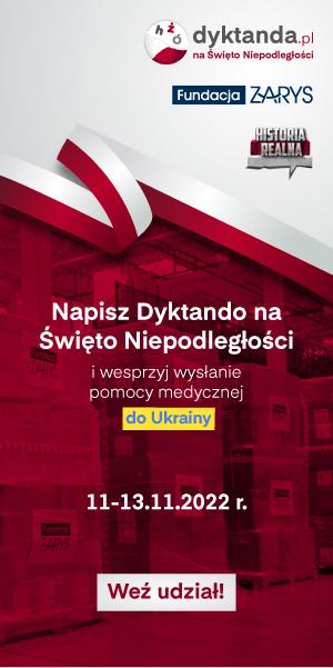 Charytatywne dyktando - plakat