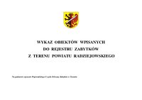 Wykaz Obiektów Zabytkowych Powiatu Radziejowskiego.pdf